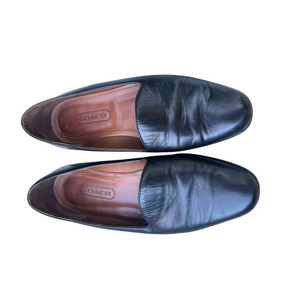 COACH WOMEN’S BLACK LEATHER LOAFERS WOMENS SIZE 6W - Picture 10 of 10